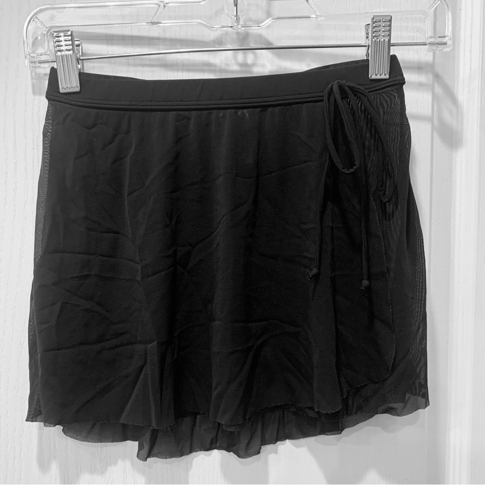 Pull On Faux Wrap Mesh Ballet Skirt Dance Child Size 12 Large